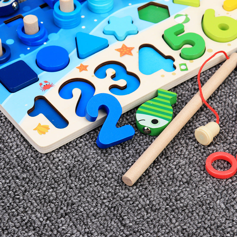 Wooden sensory puzzle side view — autism resources NZ, neurodiverse children's toys Motueka, Mīharo Ora