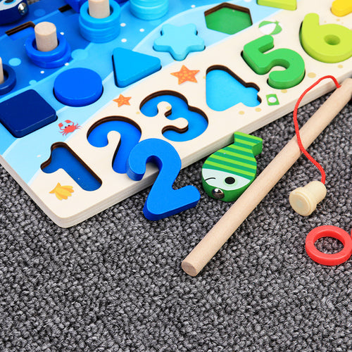 Wooden sensory puzzle side view — autism resources NZ, neurodiverse children's toys Motueka, Mīharo Ora