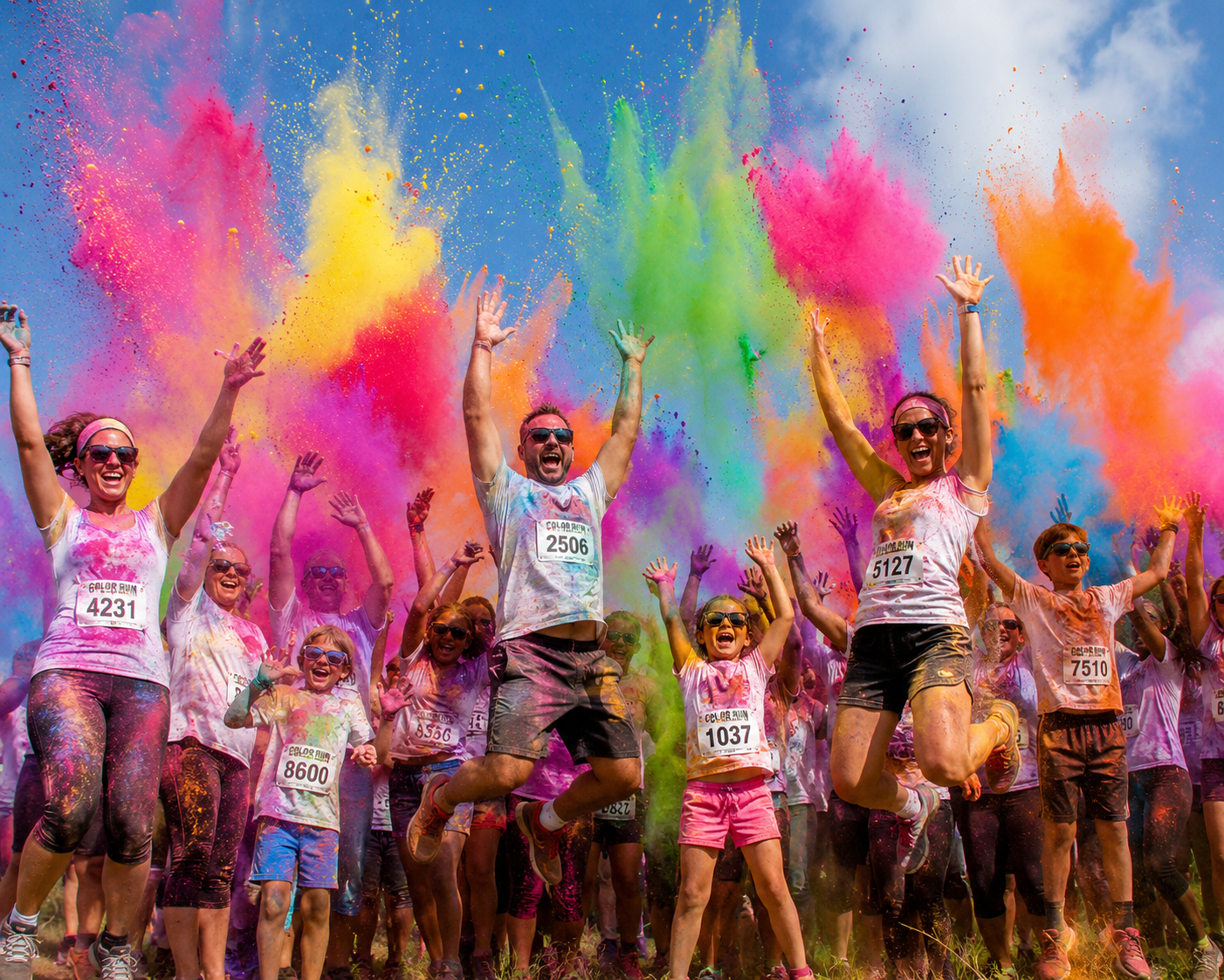 Colour run miharo ora charity fundraiser