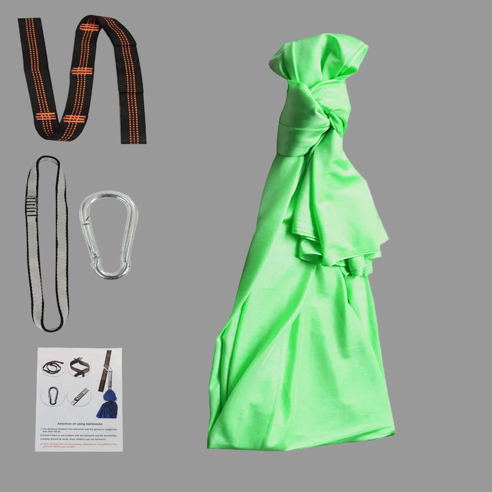 Green sensory swing | Mīharo Ora