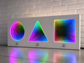 Sensory Wall Panel (Interactive Tactile Light + Infinity Mirror)