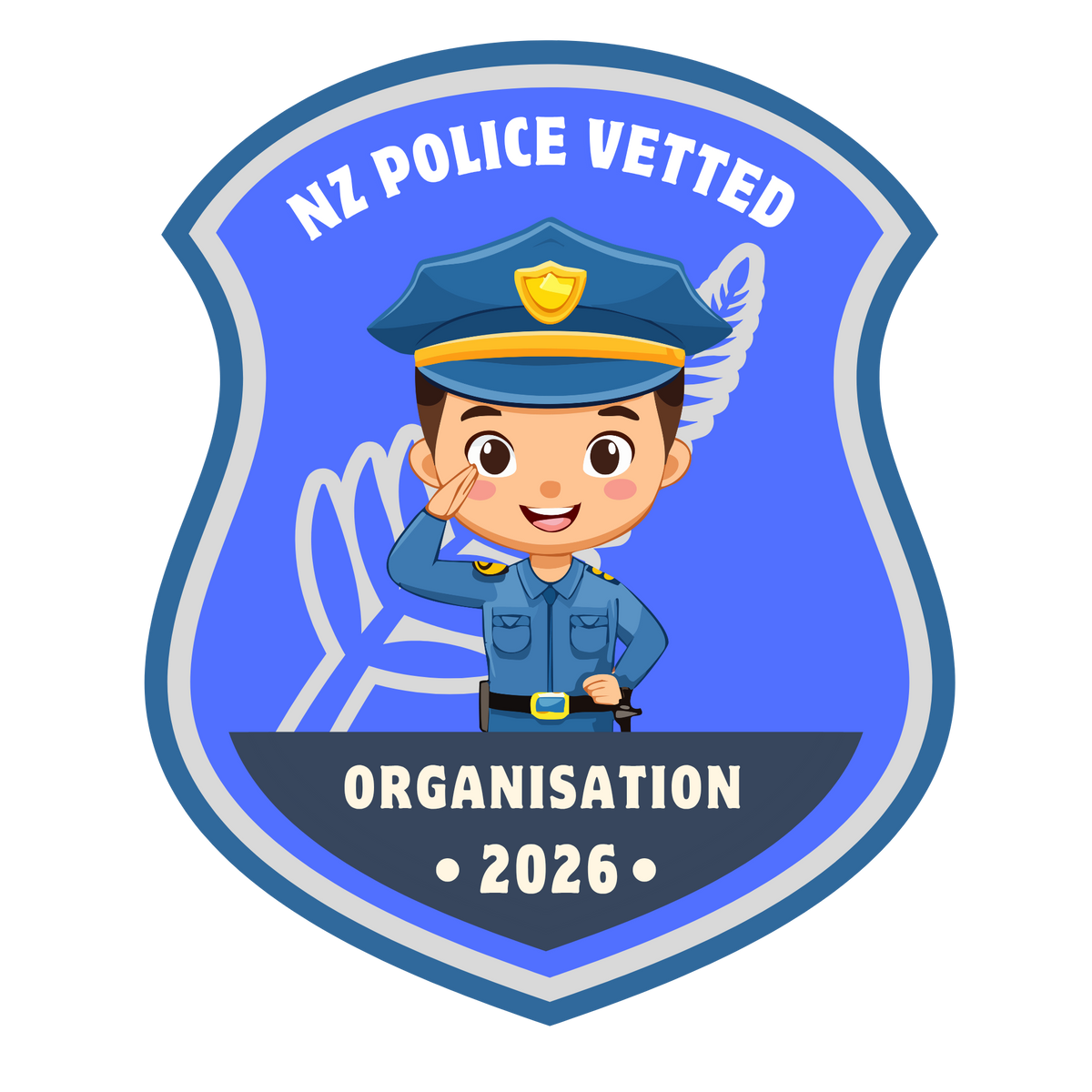 NZ Police Vetted Organisation badge — all Mīharo Ora staff are fully police vetted for child safety, autism support NZ