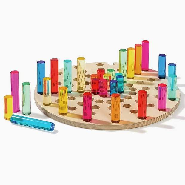 Sensory Pegboard with Acrylic Sticks